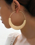 Boucles d'oreilles créoles dorées