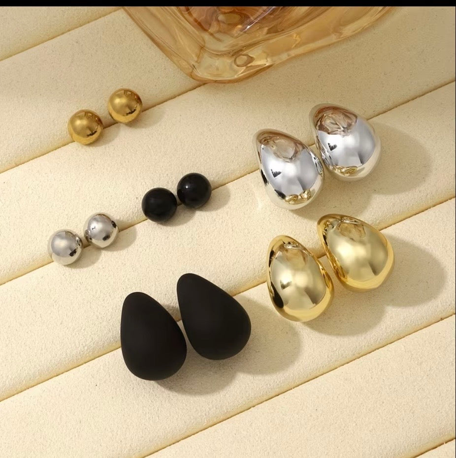 Lot de 6 Boucles d’Oreilles Femme