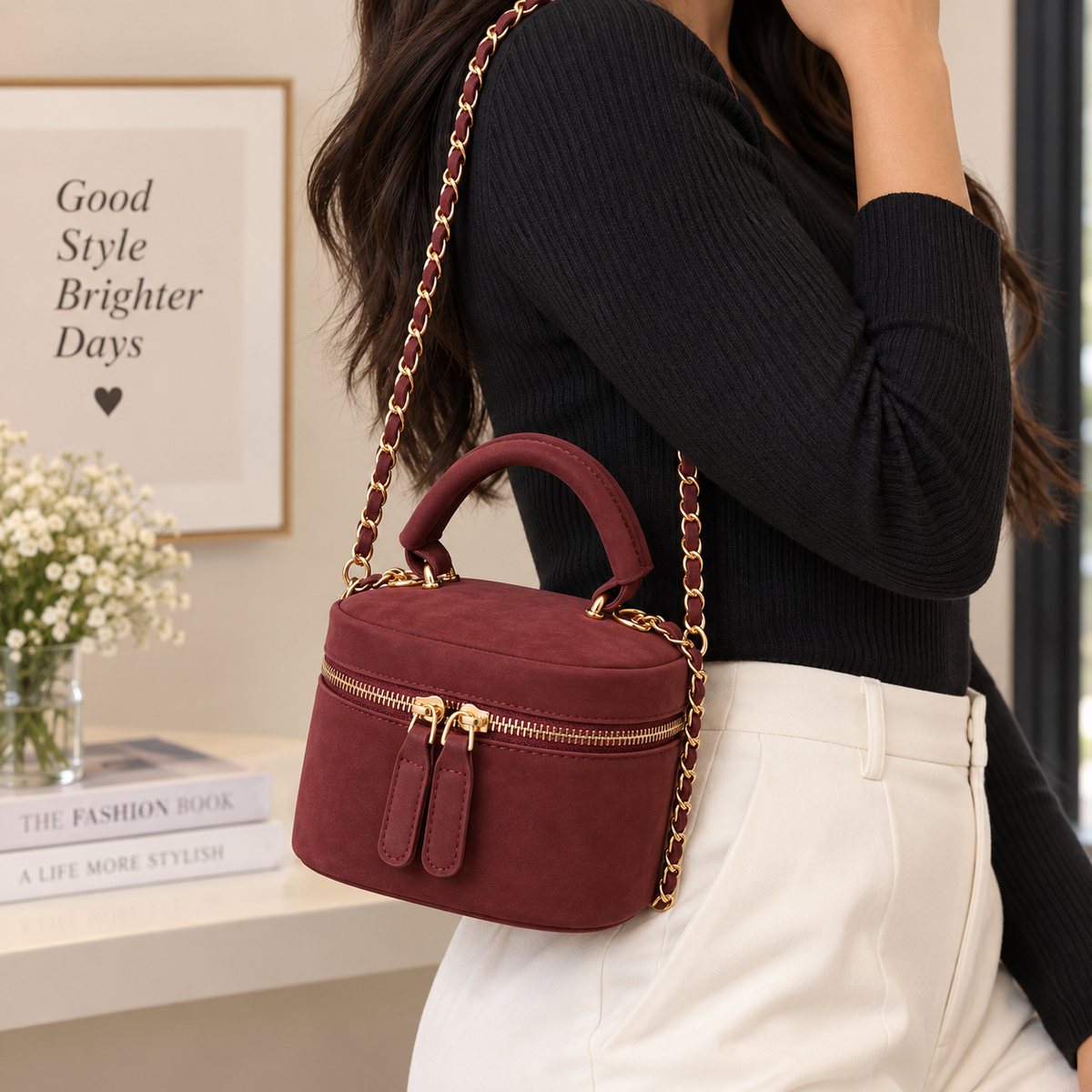 Sac bandoulière rouge