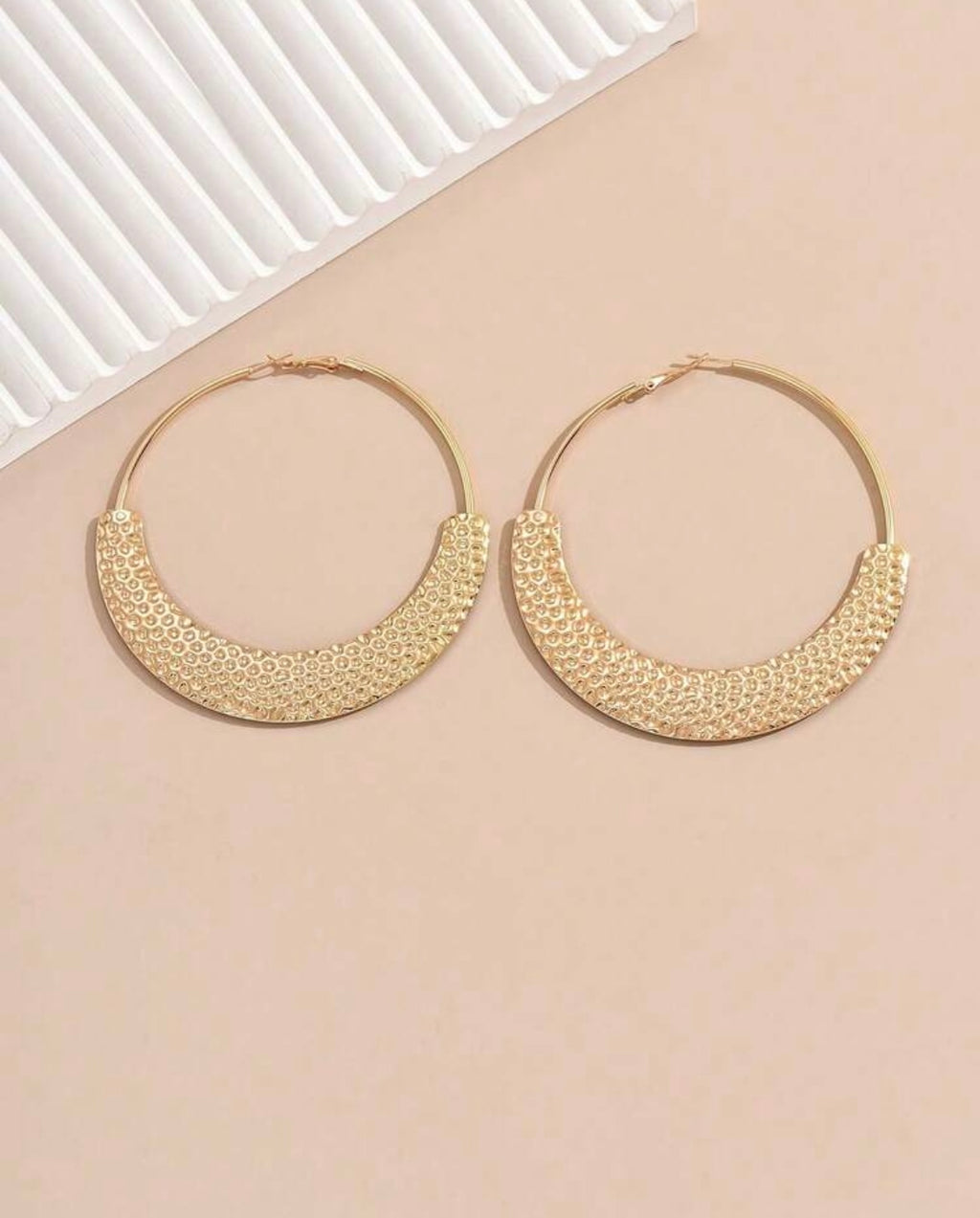 Boucles d'oreilles créoles dorées