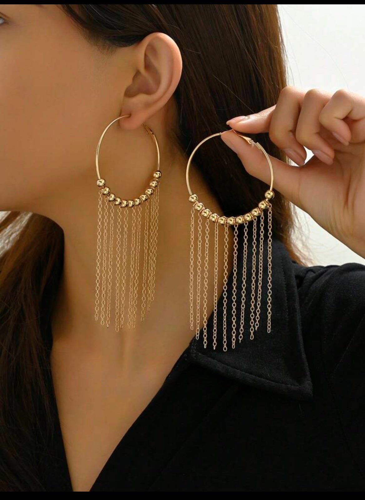 Boucles d'oreilles rondes