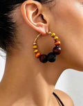 Boucles d'oreilles créoles à la mode