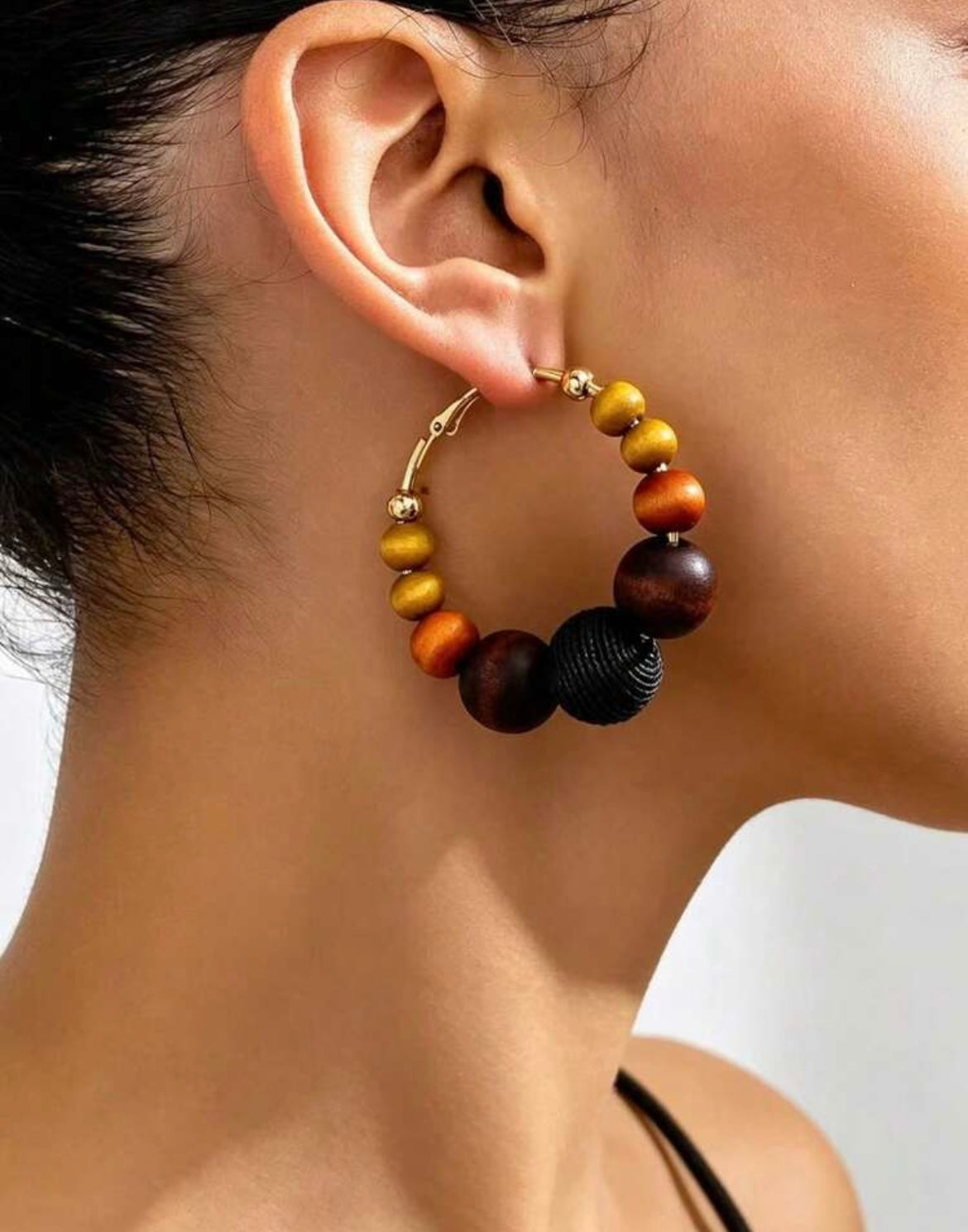 Boucles d'oreilles créoles à la mode