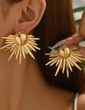 Boucles d'oreilles à pointes mode exagérées