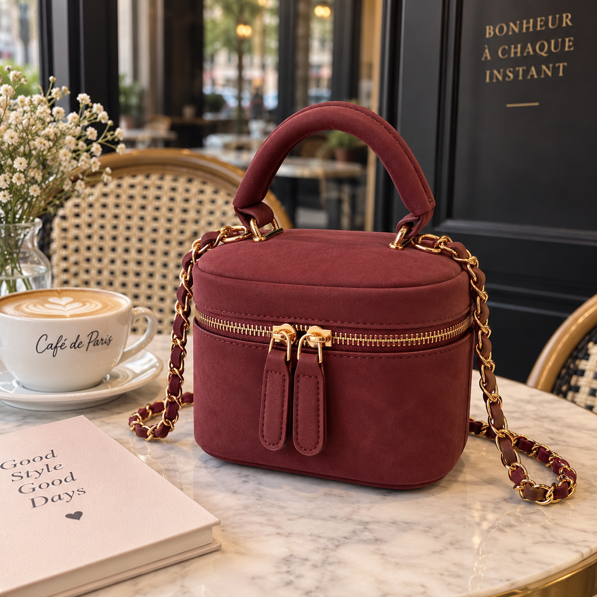 Sac bandoulière rouge