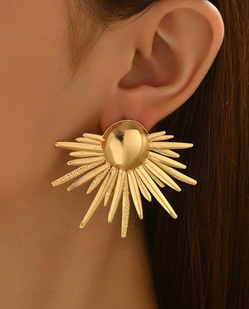 Boucles d'oreilles à pointes mode exagérées