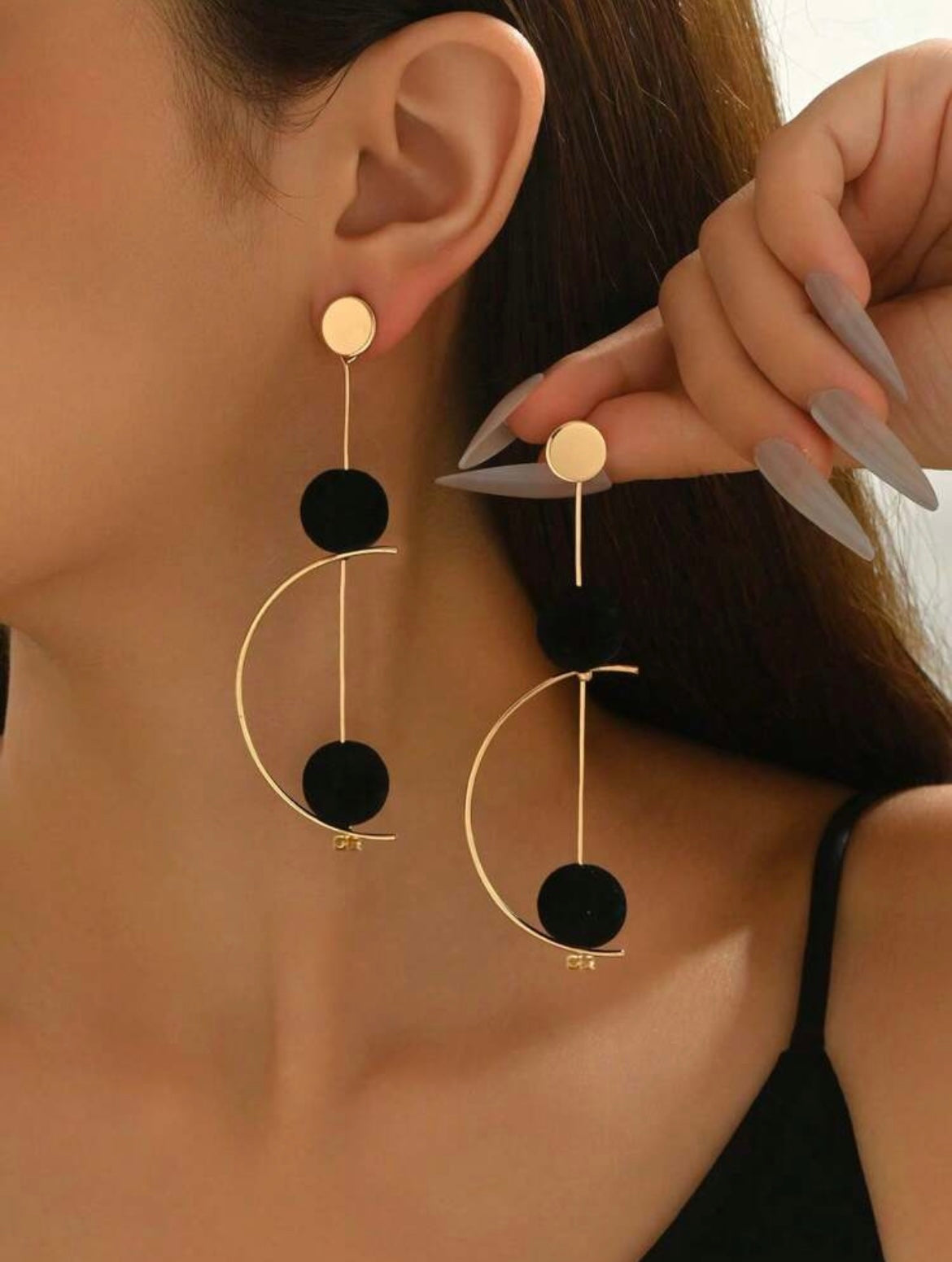 Boucles d'oreilles rétro minimalistes