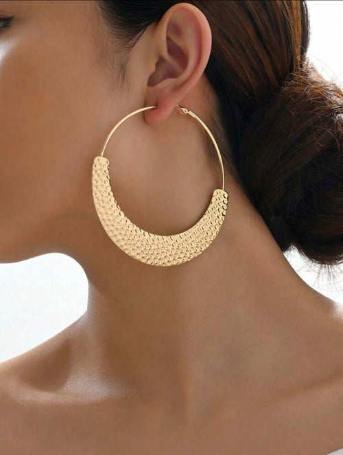 Boucles d'oreilles créoles dorées