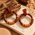 Boucles d’Oreilles en Bois naturel
